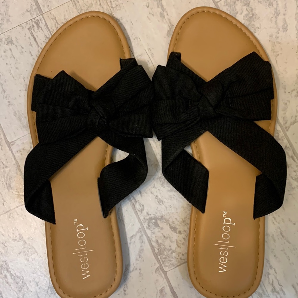 Black Westloop sandals.